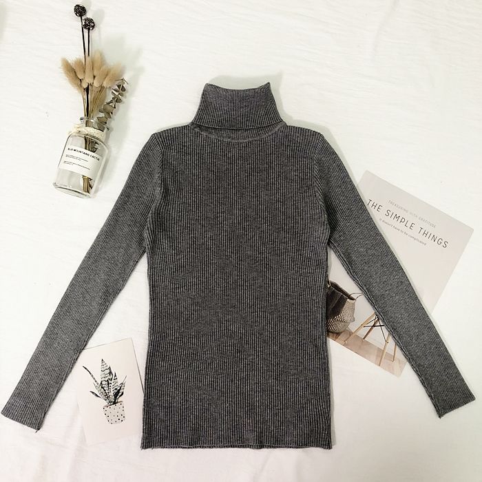 Women's High Neck Knit Sweater