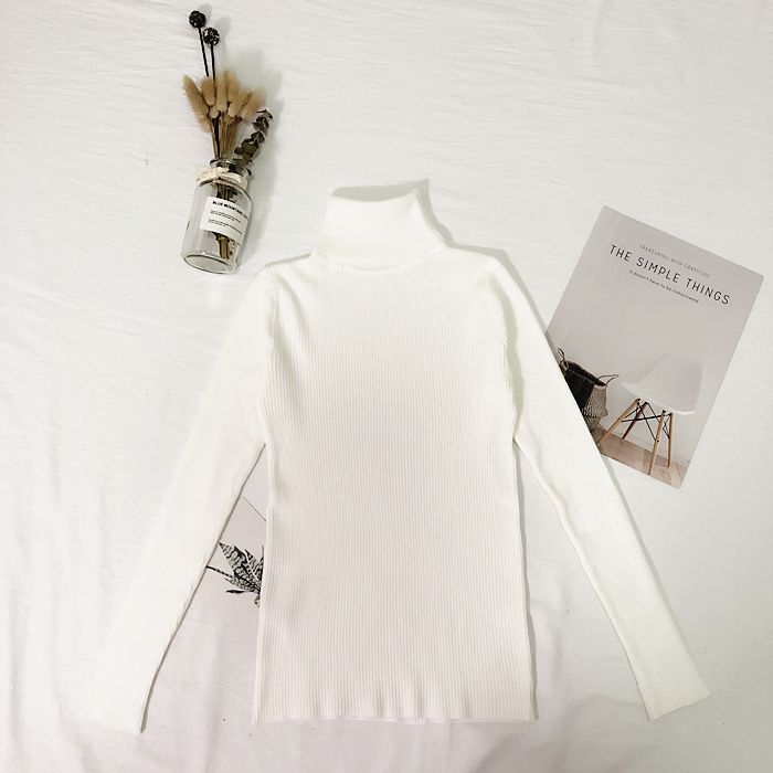 Women's High Neck Knit Sweater