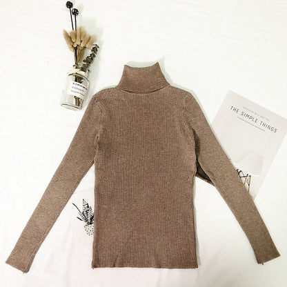 Women's High Neck Knit Sweater
