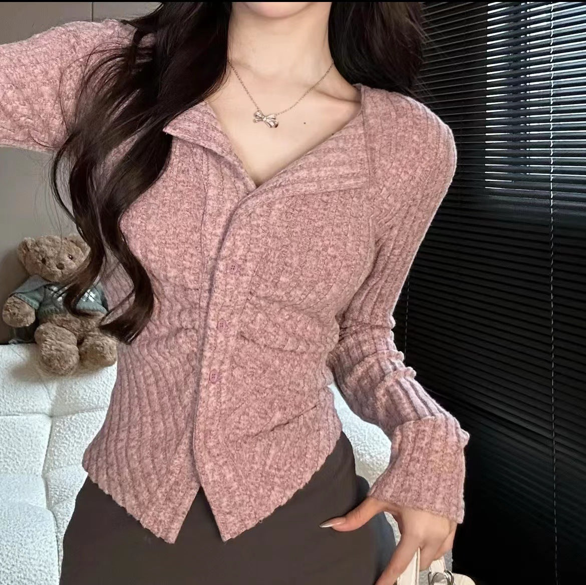 Women's Slim Fit Knit Cardigan