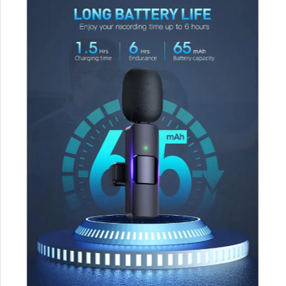 Wireless Lavalier Mic – iPhone & Type-C